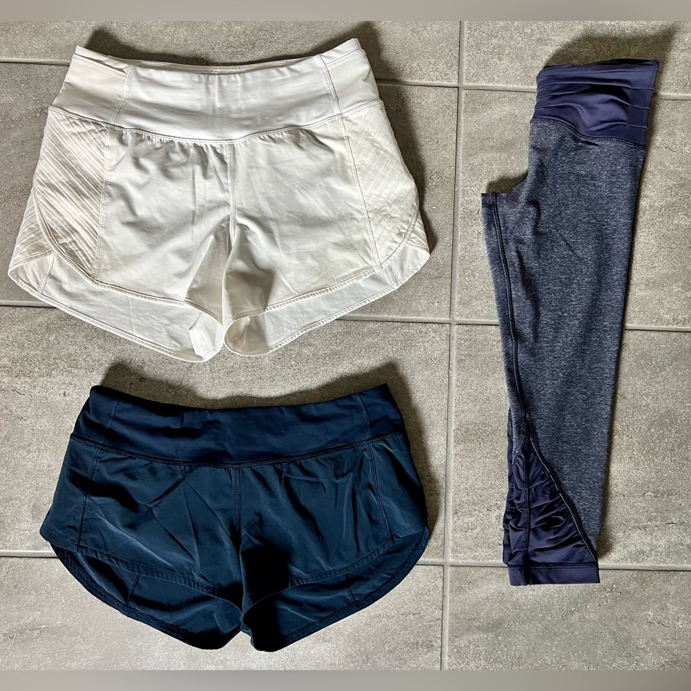 Size 6 shorts and legging’s $30 each
